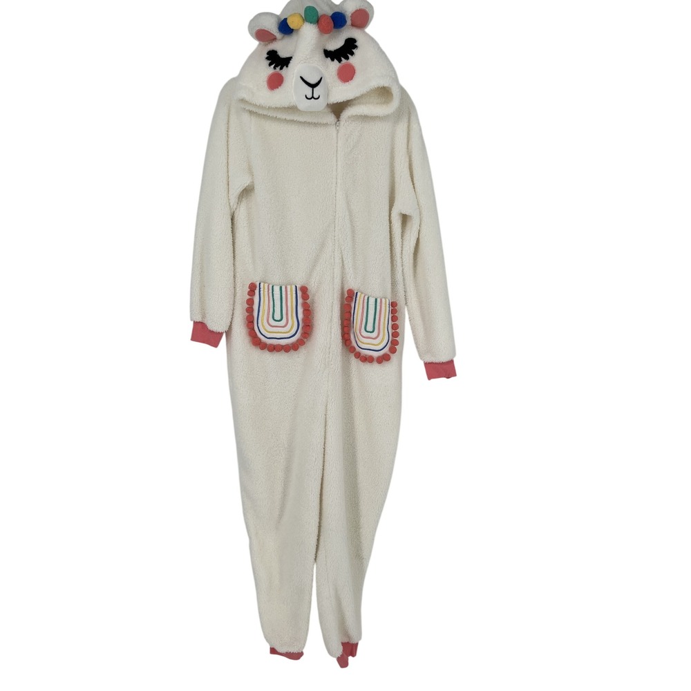 Celebrate Halloween Womens Unisex L Llama Alpaca Plush Costume Cosplay PJs